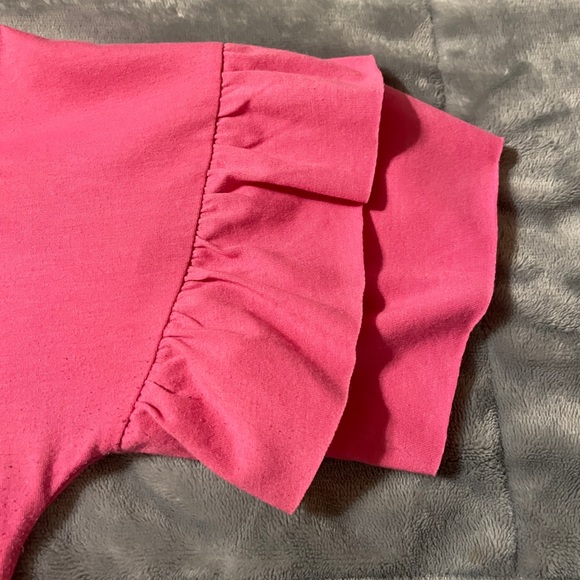 Pink Ruffle Sleeve Top - Picture 4 of 5